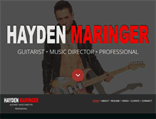 Tablet Screenshot of haydenmaringer.com